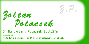 zoltan polacsek business card